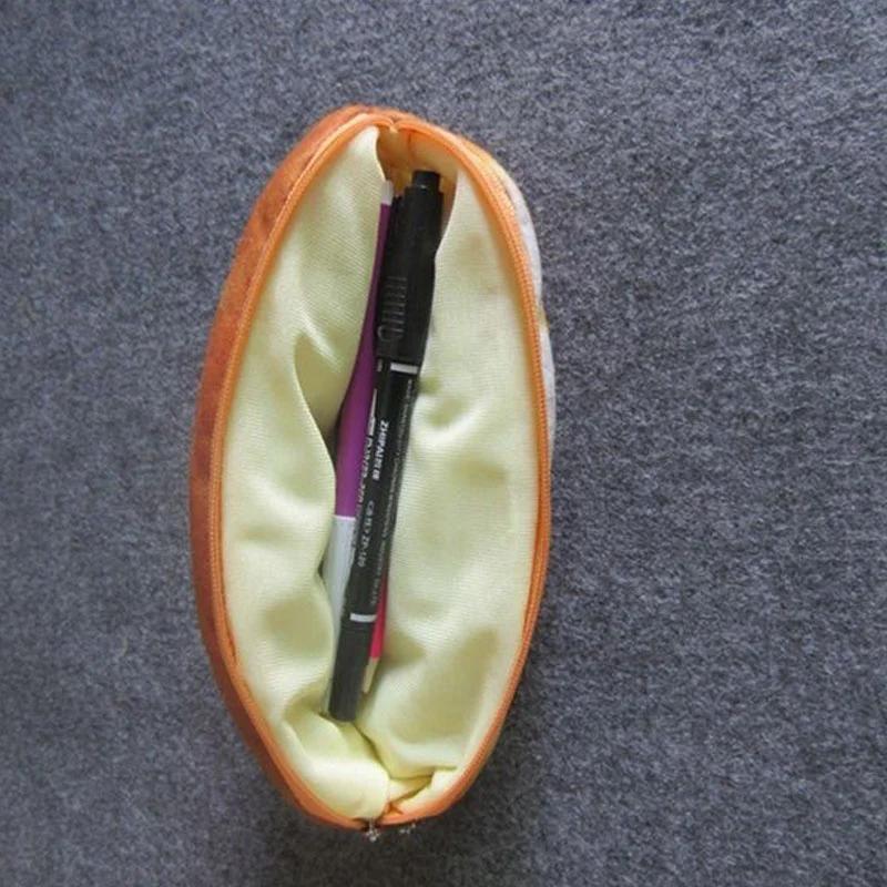 Kawaii Bread Pen Case Large Capacity Funny Individual Pencilcase Bag Children Gift Back To School Stationery Supplies