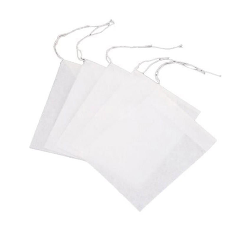 100Pcs Empty Teabags String Heat Seal Filter Paper Herb Loose Tea Bag 5.5 X 7Cm