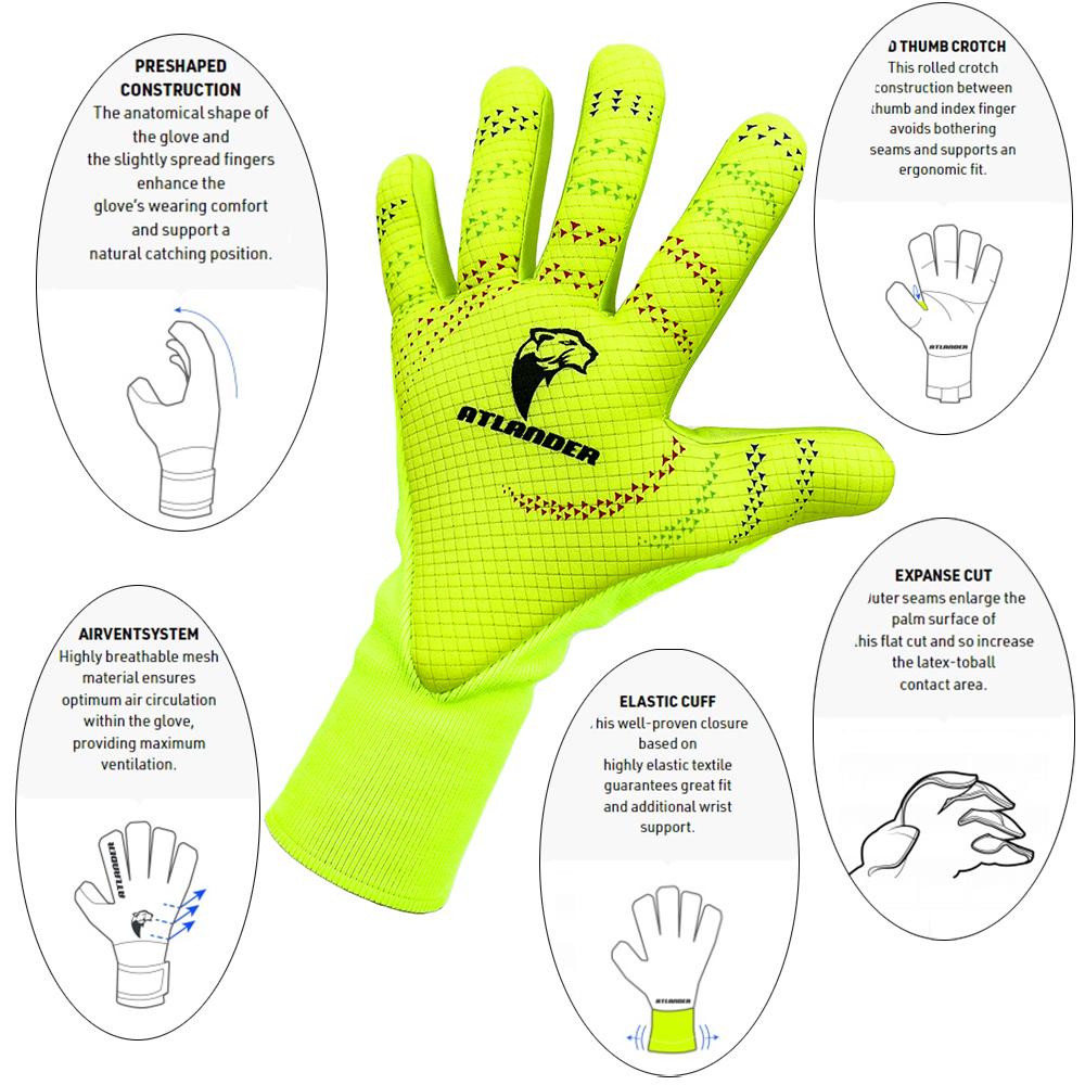 Mănuși de Portar de Fotbal Profesionale Latex Protecție Îngroșată Adulți Copil Portar Copii Adolescent Portar Mănuși de Fotbal