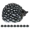 10Pcs Mini Realistic Hedgehog Resin Animal Ornament Micro Landscape Mini Animal Decoration Garden Yard Tiny Statue
