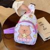 Portable Capybara Chest Bag Large Capcity Kids Crossbody Bag Cartoon Cartoon Shoulder Bag  Children