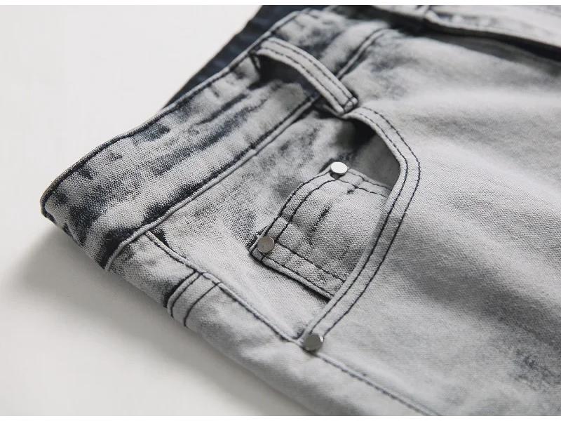 2019 Men's Trendy Stretch Ripped Jeans - Large Size Spring Denim Trousers