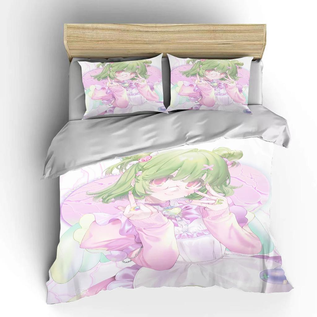 Japanese 3D Anime Moe Double Bed Duvet Cover Bed European Bedding Sets Home Textiles Luxury Pillow Cases Bedroom Bedding Sets