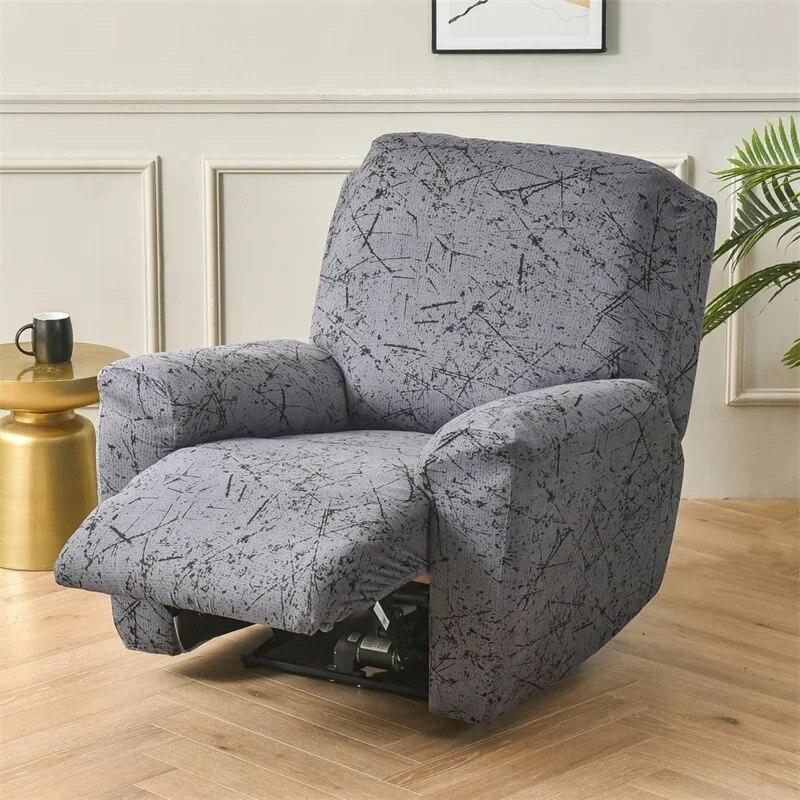 Nordic Geometric Recliner Sofa Cover Elastic Floral Single Armchair Sofa Slipcovers Lazy Boy Relax Chair Cover Sofa Slipcover