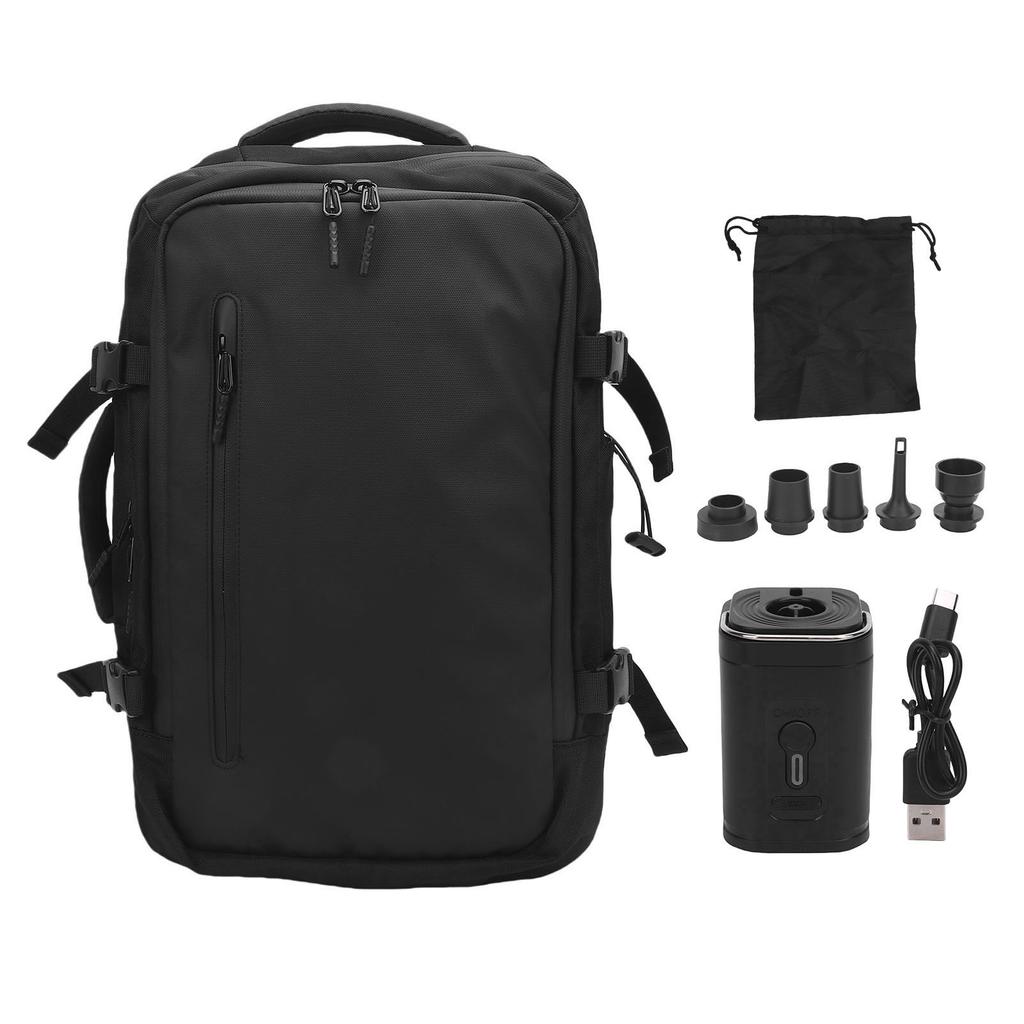 Air Backpack Water Proof Oxford Cloth TSA Lock USB Charging Port Expandable Compression Bag with