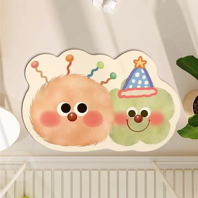 Cartoon Diatom Mud Floor Mat Bathroom Water Absorption Anti-slip Foot Mat Bathroom Door Quick-drying Wear-resistant Floor Mat