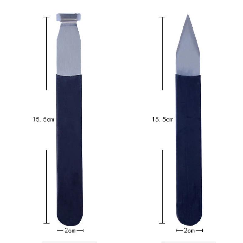 Stainless Steel Pottery Clay Ceramic Sculpting Tools Pottery Wax Clay Sculpture Carving Fettling Trimming Knife Tool 8Pcs