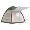 Inflatable Camping Tent with Rainfly, 3 Man Air Tent 3000mm Waterproof Blow Up Tents, Beige
