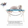 Folding Cat Bathing Rack Breathable Quick-Dry Mesh Pet Washing Station Anti-Bite Detachable Nail Clipping Table Pet Care