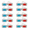 10/50/100 Pairs 3D Glasses Anaglyph Images Foldable Design Red/Blue Filters Paper Glasses Fashion Accessories