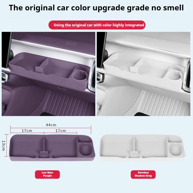 Para Leapmotor B10 B01 Lafa 5 Caja de Almacenamiento de Extensión del Salpicadero del Lado del Pasajero de Coche Caja de Almacenamiento con Mesa Superior Perforada Accesorios Interiores
