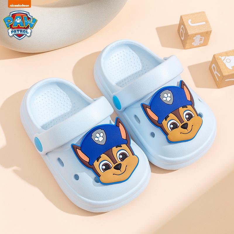 Protiskluzové dětské pantofle Tlapková patrola - Letní dřeváky s měkkou podrážkou pro kluky a holky