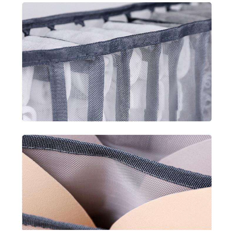 2/3Pcs Underwear Drawer Organizer Storage Box Foldable Closet Organizers Drawer Divider Storage Boxes For Underpants Socks Bra