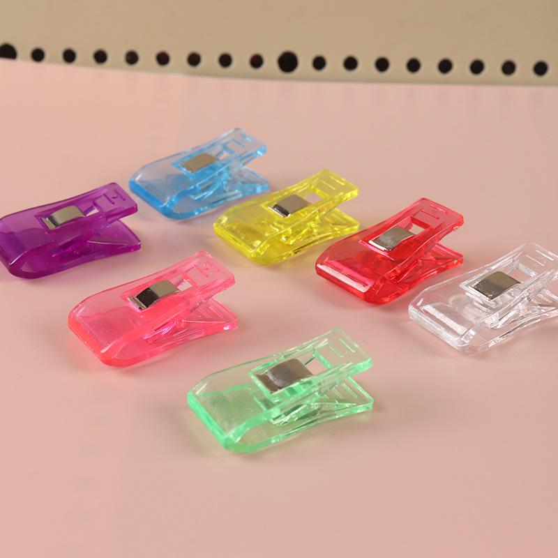 DIY Edge Binding Clips - Medium Axe, Strong Plastic Clips for Positioning & Patchwork Sewing