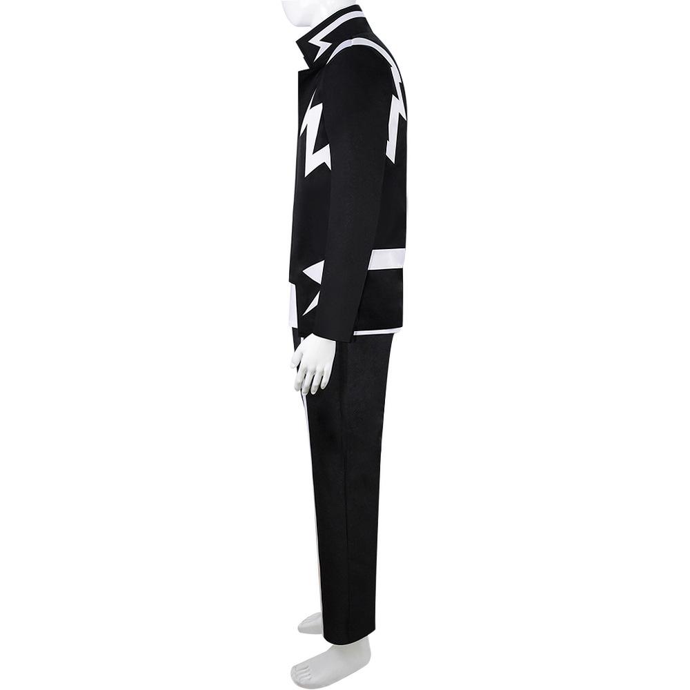 Anime My Hero Academia Disfraz Cosplay Kaminari Denki Pelucas Cortas Horquilla Traje Uniforme Negro Halloween Navidad Fiesta Atuendo