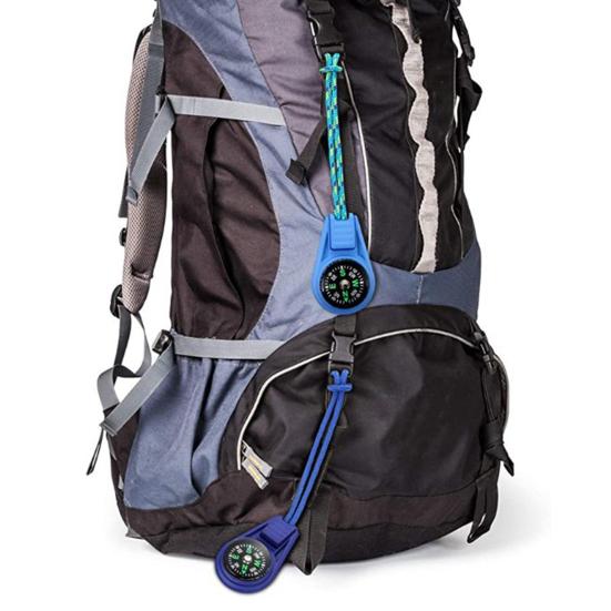 10Pcs Camping Compasses Compact Size High Sensitivity Accurate Positioning Easy to Read Lanyard Design Hiking Survival Small Compasses