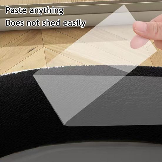 Toilet Mat with Handle Cartoon Panda Design Thickened Velvet Toilet Seat Cover Bathroom Dorm Hotel Accessories