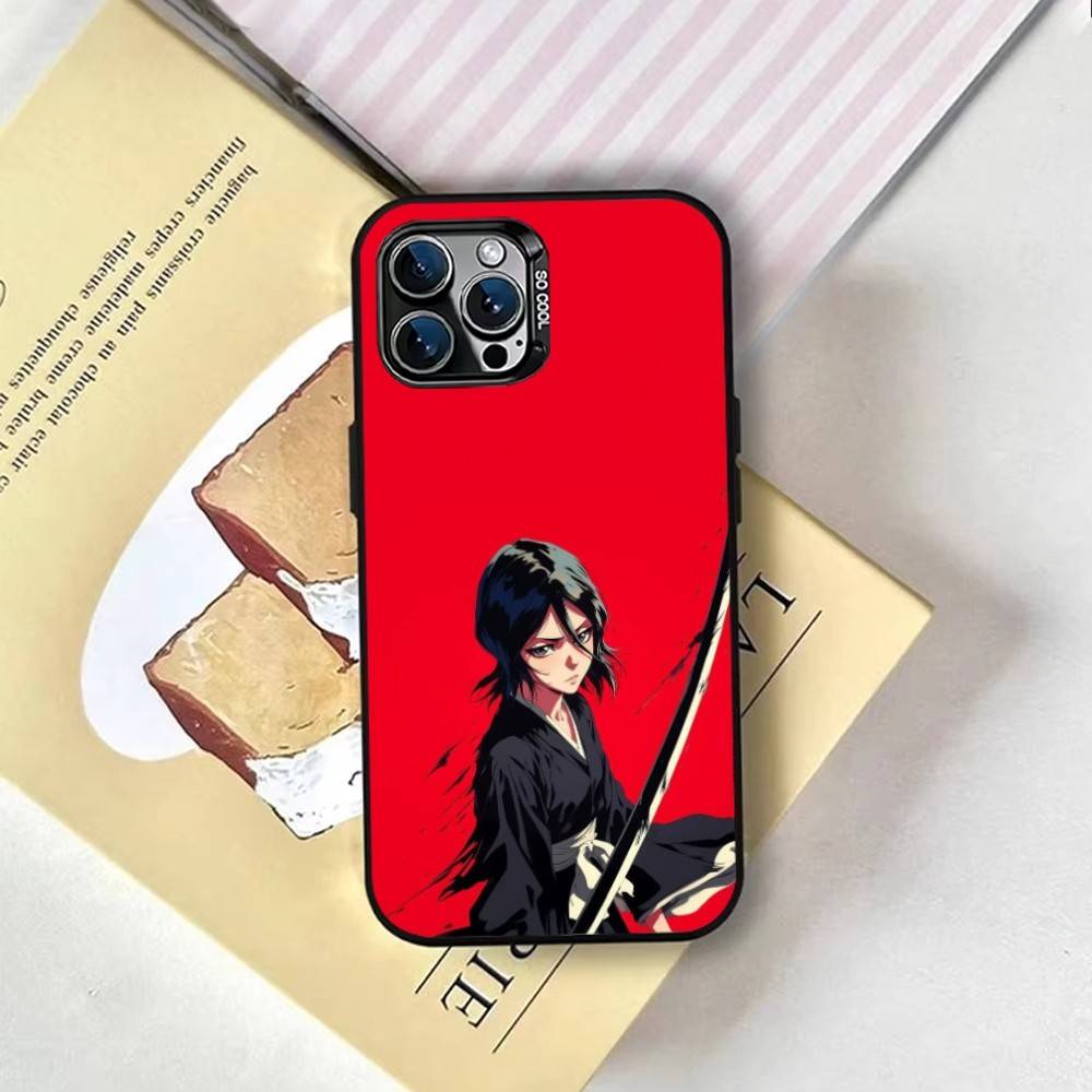 Bleach Rukia Kuchiki Phone Case For iPhone 17,16,15,14,13,12,11 Plus,Pro Max,XS,Colorful Silver Black Cover
