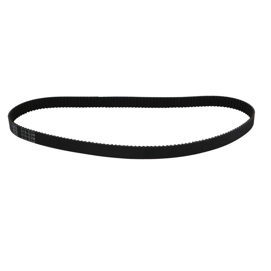

uxcell Rubber Timing Belt, Black, 519mm Circumference, 10mm Width, 173 Teeth, S3.0M