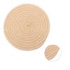 Koppunderlägg Rund Väv av Bomullstråd Handgjord 4,3 tum Isolering Tjock Mångsidig Dryckesunderlägg för