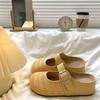 Thick-soled Inner Heightening Bag Head Half Slippers Women Wear New Summer Hollow Sandals One Pedal Sandals