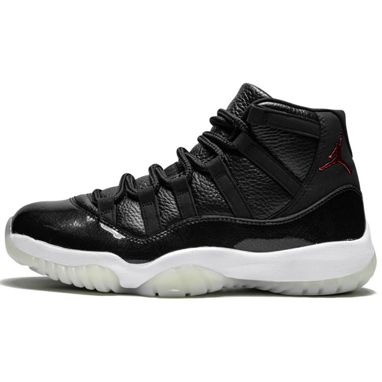 Air Jordan 11 Retro 72-10 Herren-Sneaker Schwarz Schwarz-Varsity-Rot 378037-002 42 black