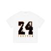 Black T Shirt with 24 Forever Graphic and Silhouette Design for Casual Wear