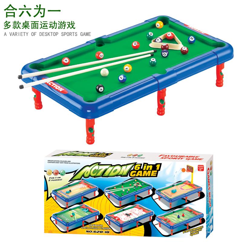 

Table Toys 6-in-1 Sports Toys 6-in-1 Bowling Golf Soccer Basketball Hockey Table 3-7 Years