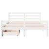 Solid Wood Bed without Mattress White 140 x 200 cm Pine Wood
