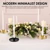 8Pcs Iron Candlestick Holder Fade Resistant Taper Candle Holder Stable Support Candle Stand Fashionable for Home Bedroom Decor