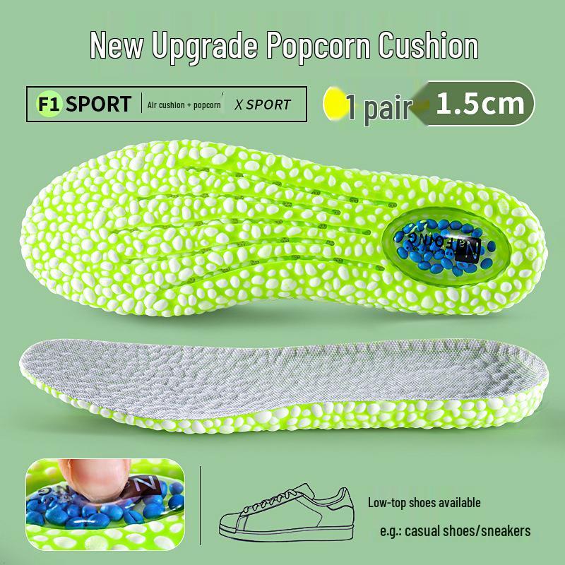 

Popcorn Invisible Height-Boosting Insoles for Men & Women - Comfortable, Sporty Cushion for Boots 35-36