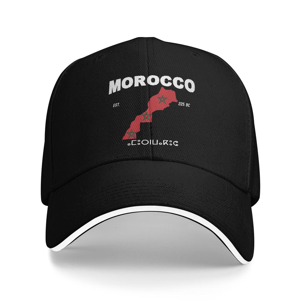 Morocco Flag Outfits Men Women Baseball Cap Trucker Hat Unique Daily Headwear Adjustable Snapback Cap
