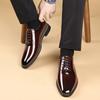 Fashion Luxury Men Oxford Shoes High Quality Patent Leather Men Shoes Comfortable Dress Wedding Party Shoes Classic Business Formal Shoe