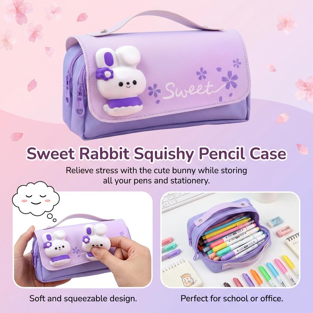 Pencil Pouch With Stress Relief Toys For Students And Office Workers Large Capacity Waterproof Organizer Bag