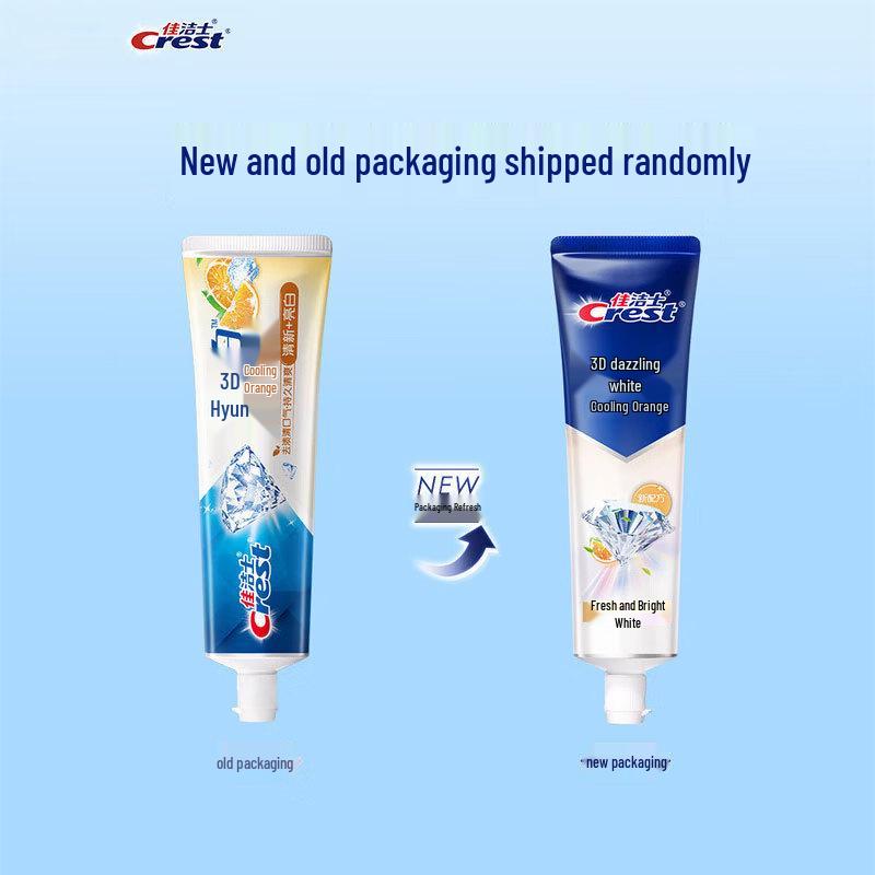 Crest 3D White Toothpaste Duo Pack (Jasmine Tea & Orange Mint)