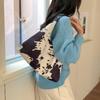 Cow Pattern Tote Bag Large Capacity Women's Trend Daily Commuter Bag New Fashion Portable Shoulder Bag Women