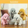 Charming Poodle Plush Toy Mini Dog Keychain Adorable Puppy Doll Machine Grab Plush