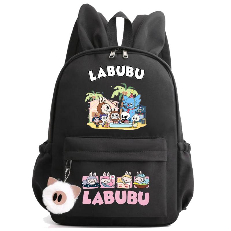 Roztomilý potištěný batoh Student Dospívající Dívka Chlapec Kreslená školní taška Dětská ležérní taška Dětský dárek k narozeninám Dámská cestovní taška Ruksak