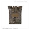 NEW HORIZON Folding Dump Pouch Multicam Mesh Roll-Up Foldable Dump Pouch Utility Pouch Multicam Mesh Molle Compatible Airsoft (Multicam)