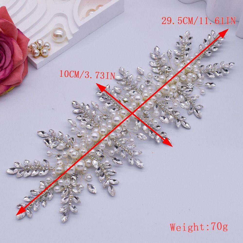 Floral Jewelry Rhinestone Headband Bridal Hair Accessories  Evening Dress Decoration