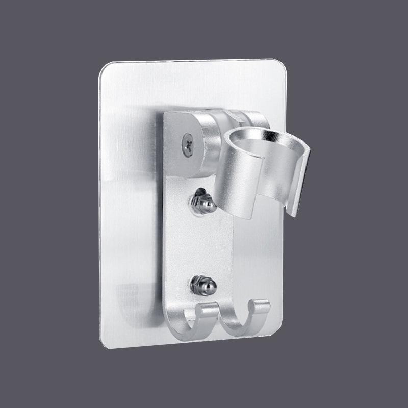 Universal No-Drill Shower Bracket: Handheld Spray Hose Rack with Fixed Exposed Mount