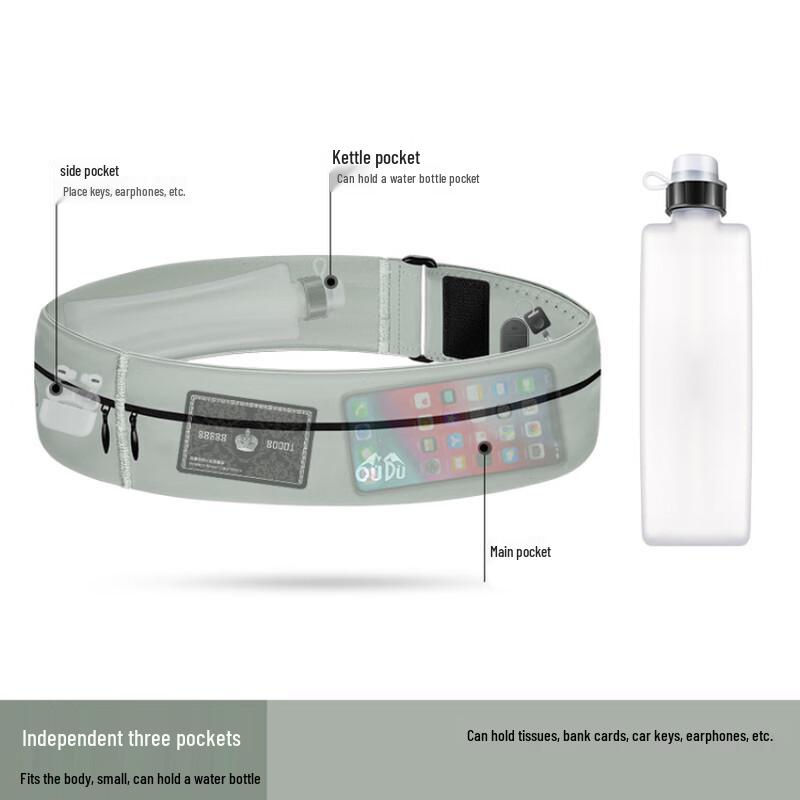 

Li Shen Lightweight Running Waist Pack with Water Bottle Holder