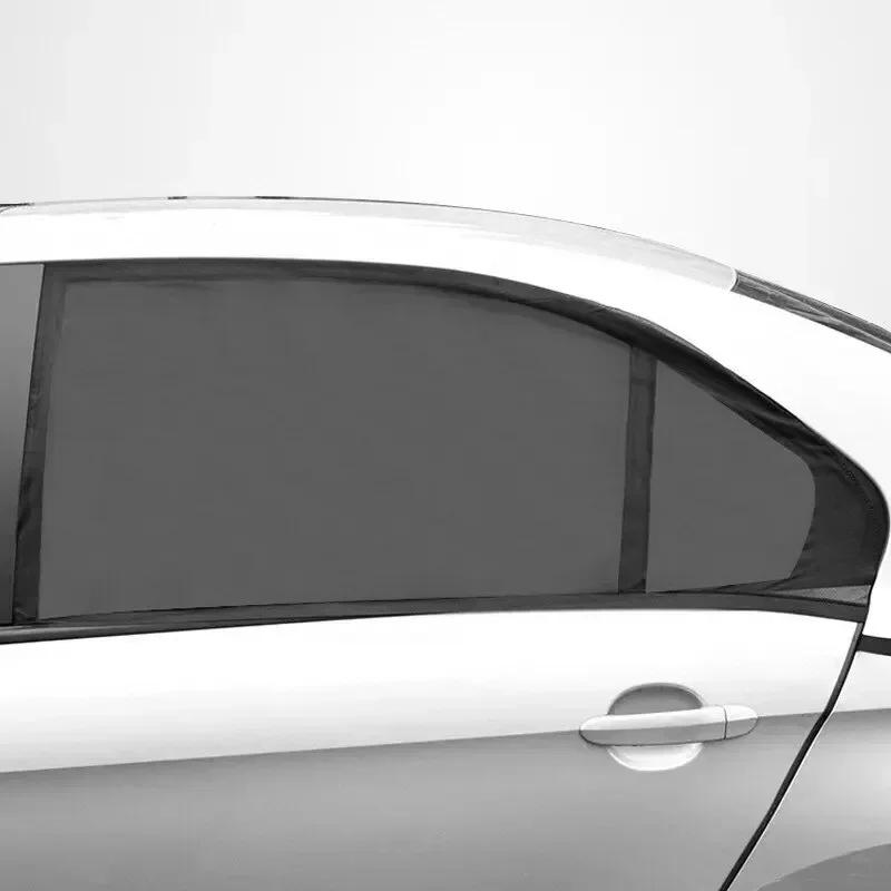 Car Window Screen Door Covers Front Rear Side Window Sunshine Cover Shade Mesh Car Mosquito Net For Baby Child Camping