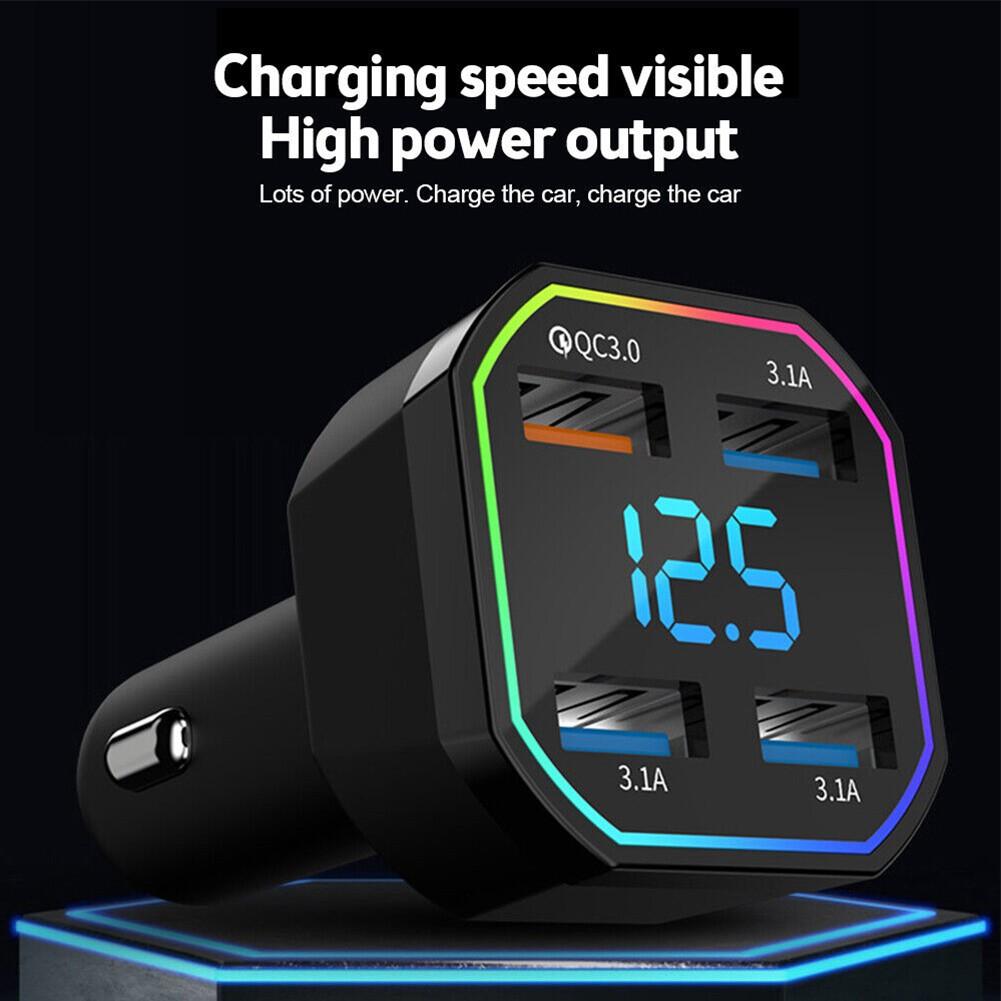 Araç Şarj Cihazı PD 20W QC3.0 Evrensel 4 Bağlantı Noktası Yepyeni