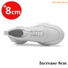 Sneakers Men Elevator Shoes Height Increase Shoes For Men Height Increase White Shoes Black Shoes 6-8 Cm Plus Size Women 36-44