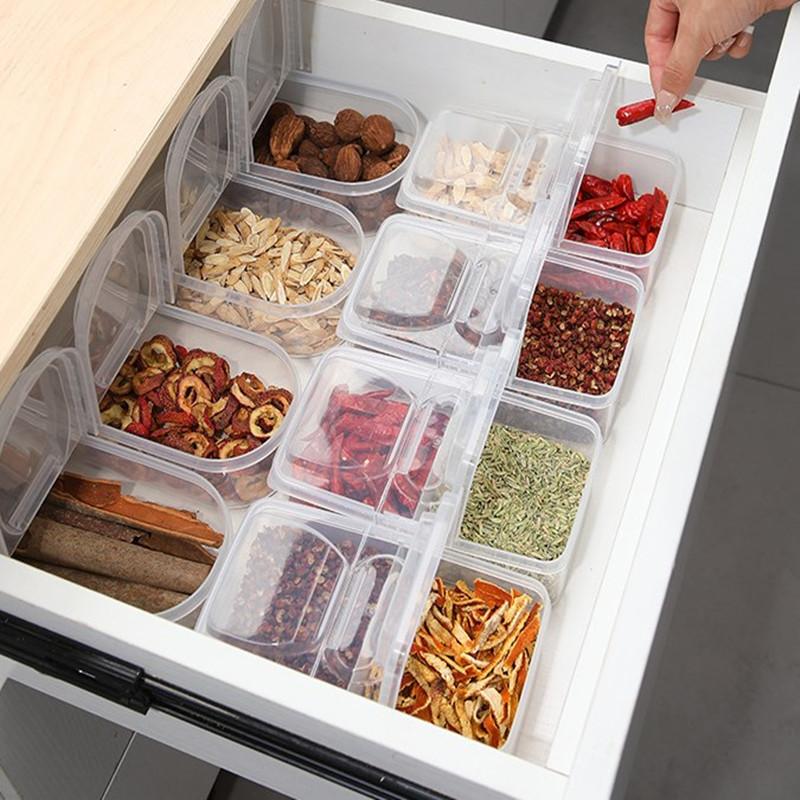 Spice Storage Container Dry Pepper Seasoning Box Sealed Seasoning Aniseed Bottle Kitchen Star Anise Cinnamon Home Subpackage Box