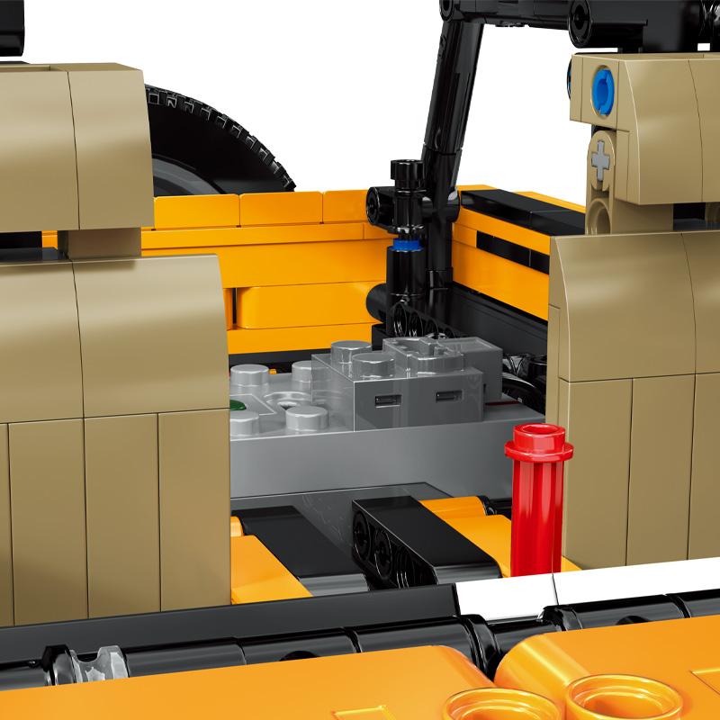 MOC Set Gifts Kids Toys Yellow Wild Horse Trail Blazers Off Road SUV Car Vehicle Model Building Blocks Technical Bricks