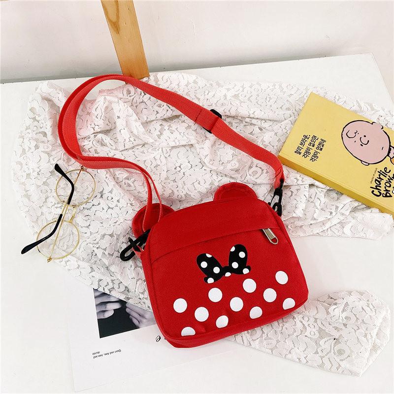 Stylish Nylon Kids Crossbody Bag With Cute Bowknot Design For Boys And Girls
