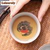 70 ml Teetassen aus blauem und weißem Porzellan, Retro-Fisch, Dargon, Meistertasse, Puer-Teeschale, Meditationstasse, Chazhan, Kung-Fu-Tee-Trinkgeschirr