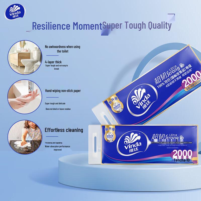 Vinda Ultra Strong 4-Ply Coreless Toilet Paper